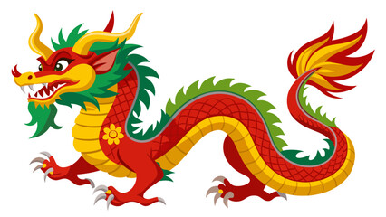 traditional-Chinese-dragon-vector illustration