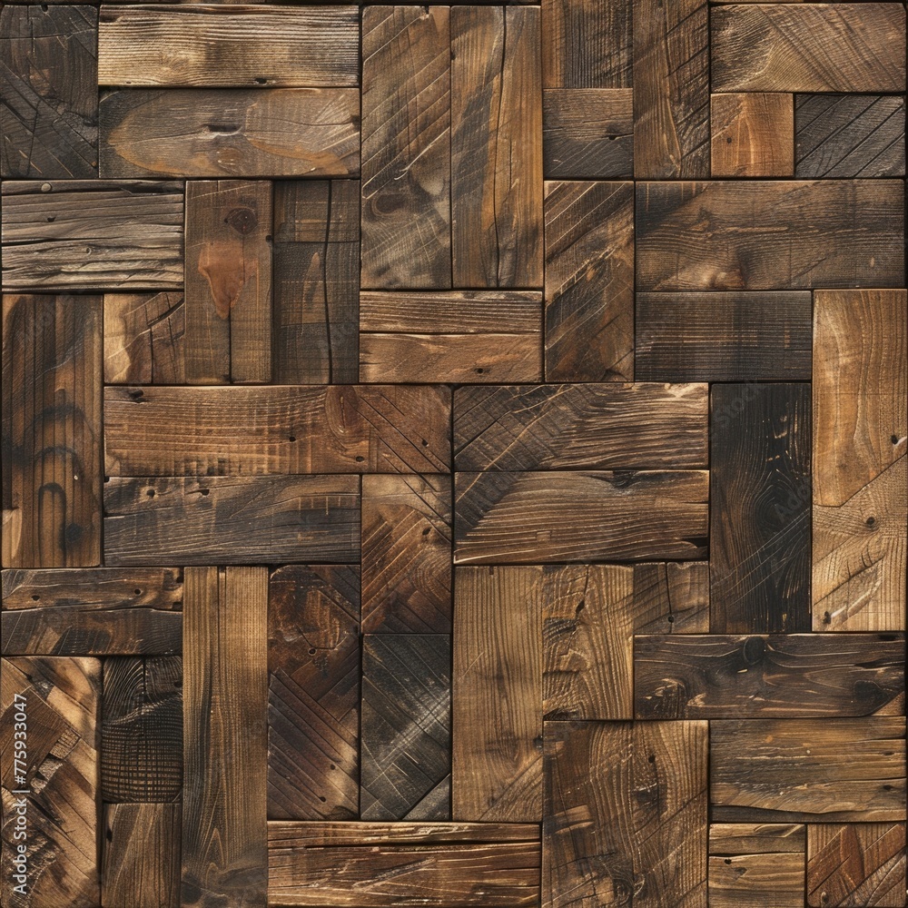 Poster detailed close up view of a wooden wall. suitable for background or texture use
