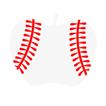 Baseball Apple vector 