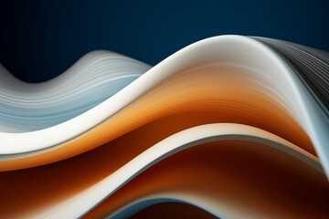 Detailed close-up view of a blue and orange background featuring repeated curved shapes that enhance the overall composition with a subtle abstract quality