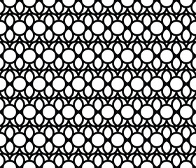 Seamless tracery pattern with circles