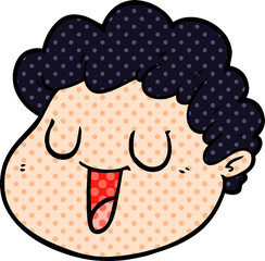 cartoon male face