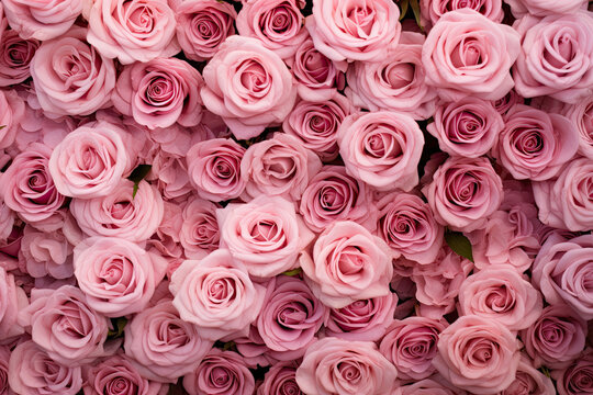 bouquet of baby pink roses