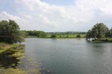 landscape with river and sky