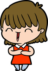 Obraz premium cartoon woman