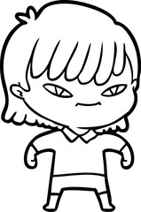 cartoon woman