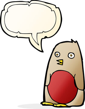recommend clip art: cartoon robin with speech bubble