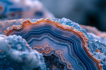 Gradient surface of agate rock  - obrazy, fototapety, plakaty