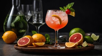 Paloma Cocktail at the beach bar.