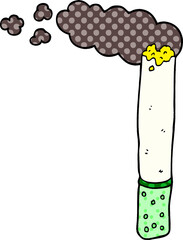 cartoon doodle cigarette