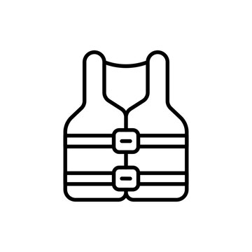 recommend clip art: Life jacket outline icons, minimalist vector illustration ,simple transparent graphic element .Isolated on white background