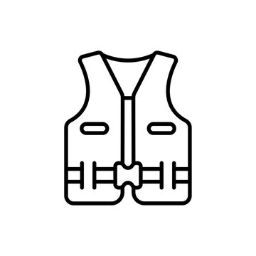 recommend clip art: Life jacket outline icons, minimalist vector illustration ,simple transparent graphic element .Isolated on white background