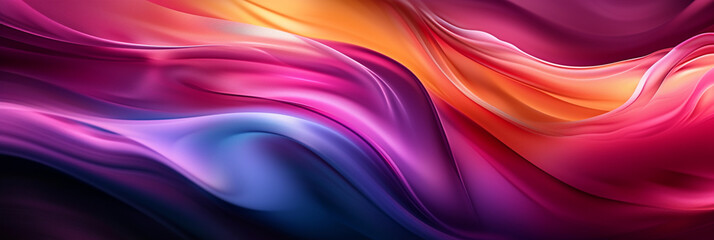 .A photograph highlighting the modern elegance of a horizontal colorful abstract wave background