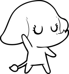 cute cartoon elephant