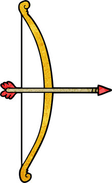 cartoon bow and arrow