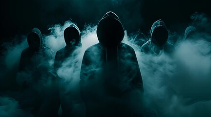 anonymouse hacker with smoke background