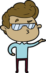 cartoon cool guy