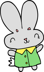 cute cartoon tiny rabbit