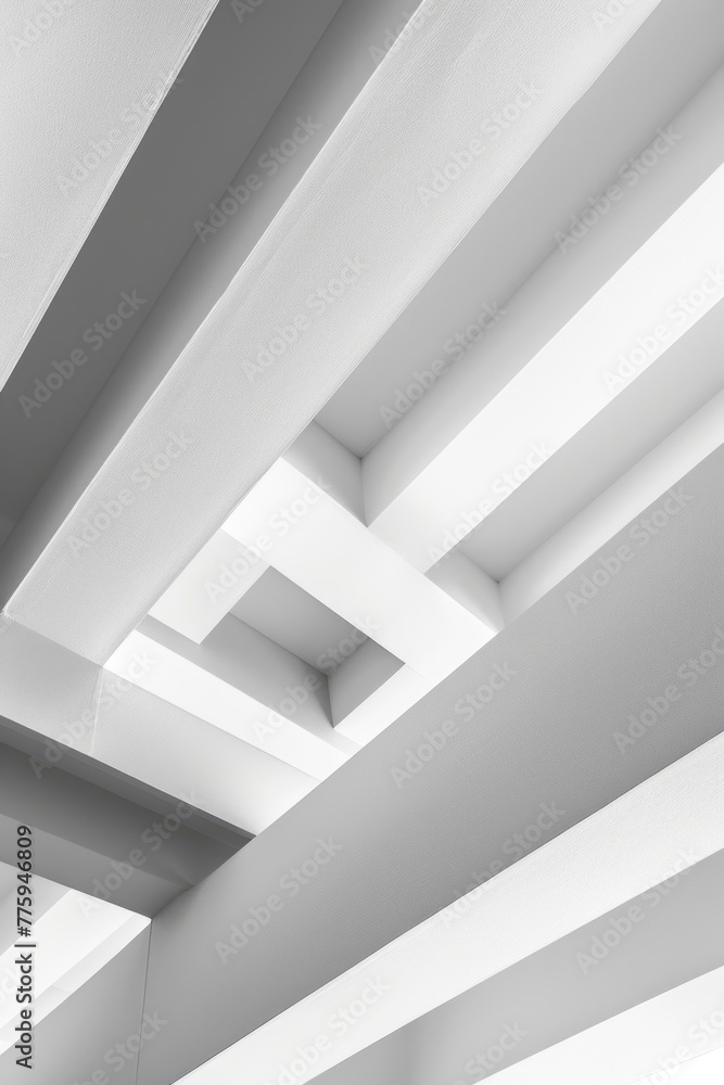 Poster white ceiling with a ceiling light fixture. suitable for interior design concepts
