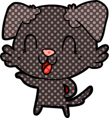 laughing cartoon dog