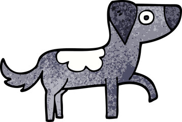 cartoon doodle happy dog