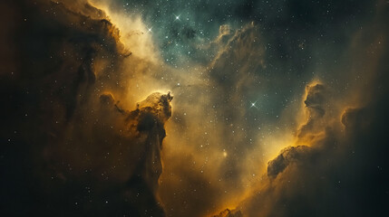 Obraz na płótnie Canvas Long exposure of soul nebula.