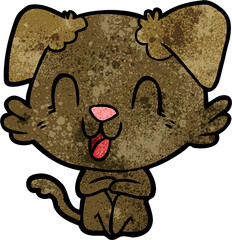 laughing cartoon dog