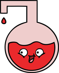 cute cartoon of a science experiment