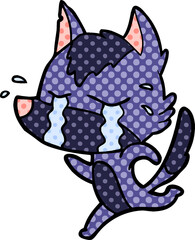cartoon crying wolf