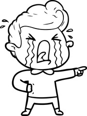 cartoon crying man