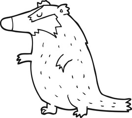 cartoon badger