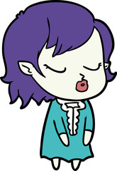 cute cartoon vampire girl