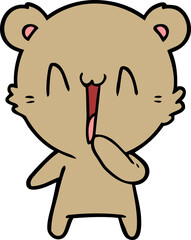 happy bear cartoon