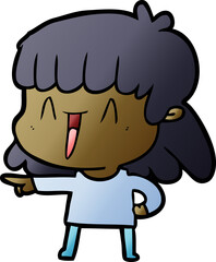 cartoon woman