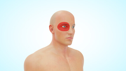 Types of Headache (Cluster) 3d illustration