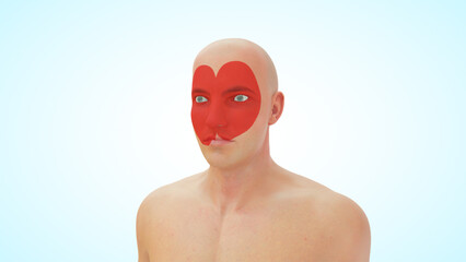 Types of Headache (Hypertension) 3d illustration