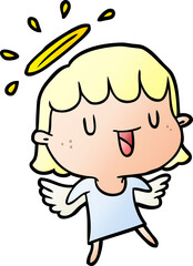 cute cartoon angel