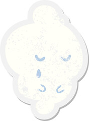 crying ghost grunge sticker