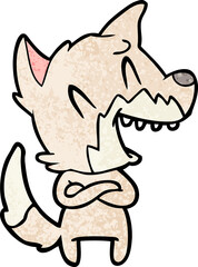 laughing fox cartoon