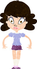 cartoon pretty woman