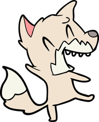 laughing fox cartoon