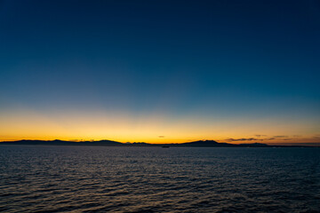 Obraz premium 北海道 海の夕暮れ