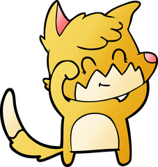 cartoon friendly fox