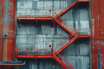 wallpaper of agro storage granary elevator at an agro processing plant for processing drying cleaning and storing agricultural products flour cereals and grain Granary bunkering of bulk cargoes  - obrazy, fototapety, plakaty