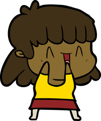 cartoon woman