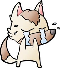 cartoon crying wolf