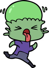 weird cartoon alien