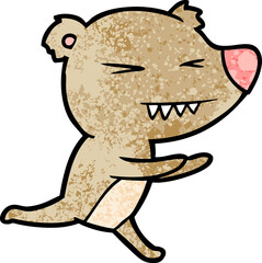 angry bear cartoon