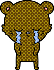 crying cartoon bear