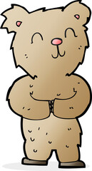 cartoon happy little bear